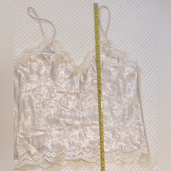 Christian Dior Vintage Lace Trim Embellished Lingerie Camisole Top - Picture 6 of 11